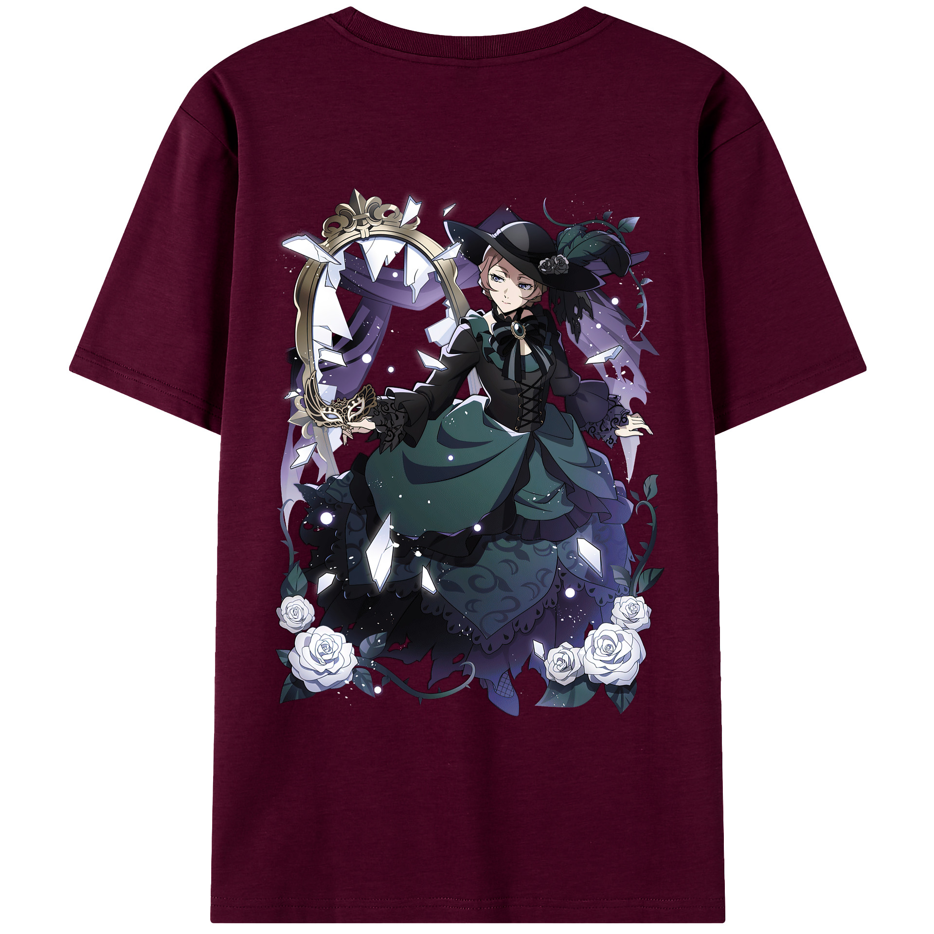（画像用） 文豪ストレイドッグス Bungo Stray Dogs レディース半袖Tシャツ(バックプリント)